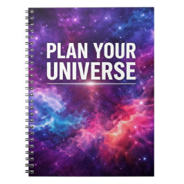 Caderno Espiral Plan Your Universe Galaxy Planner
