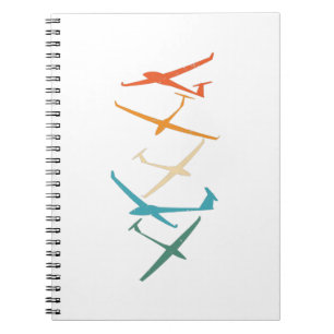 Caderno Espiral Planadores Térmicos-piloto de planador Soando Pr