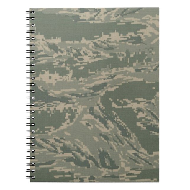 Caderno Espiral Planeador de Notebooks Espirais da Camuflagem Mili (Frente)