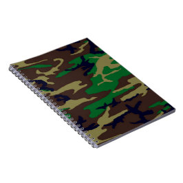 Caderno Espiral Planeador de Notebooks para Camuflagem Militar