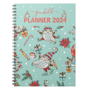 Caderno Espiral Planeador Escandinavo dos Gnomos Cutes