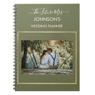Caderno Espiral Planejador de Casamento com Foto Personalizada