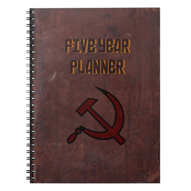 Caderno Espiral Planejador de cinco anos (Frente)