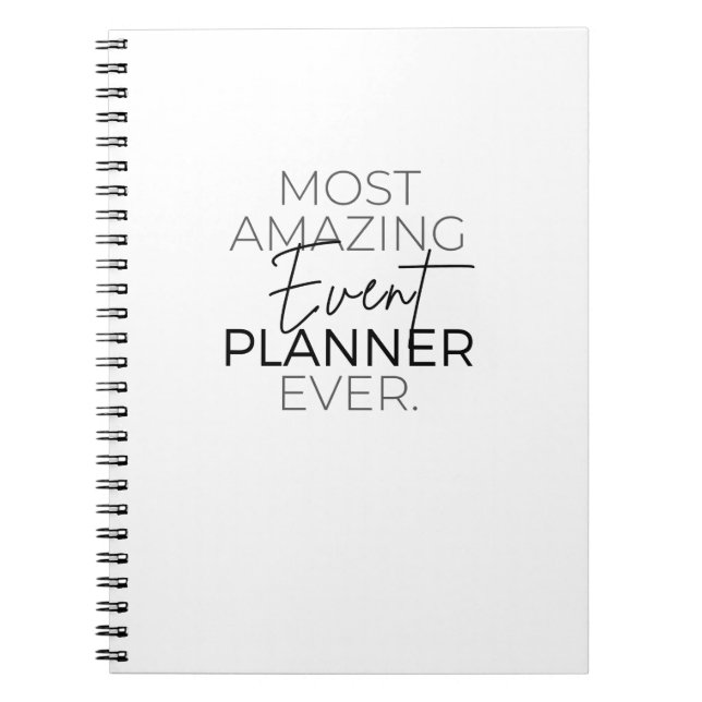 Caderno Espiral Planejador de Eventos (Frente)