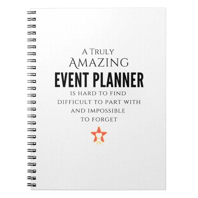 Caderno Espiral Planejador de Eventos (Frente)