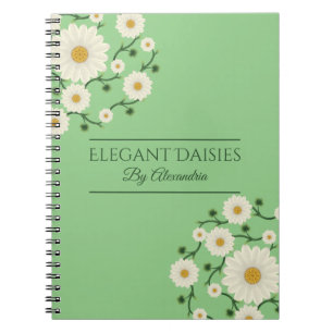 Caderno Espiral Planejador de Eventos de Flor de Margarida Persona