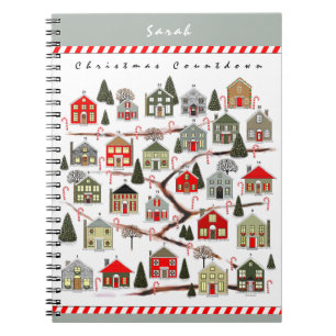 Caderno Espiral Planejador de Férias Personalizado Contagem Regres