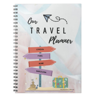 Caderno Espiral Planejador de notebook Trip ou Viagem