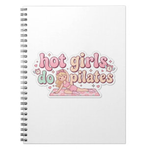 Caderno Espiral Planejador de Treino Feminino Rosa, Presente para