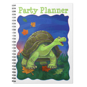 Caderno Espiral Planejador do Partido Tortoise Bonita