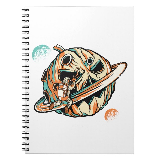 Caderno Espiral Planeta Halloween (Frente)