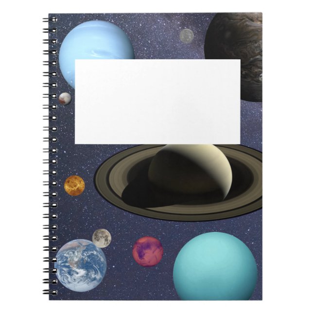 Caderno Espiral Planetas do sistema solar (Frente)