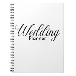 Caderno Espiral Planner de Casamento Elegante