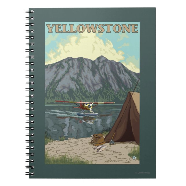 Caderno Espiral Plano Bush e Pesca - Nacional Yellowstone (Frente)