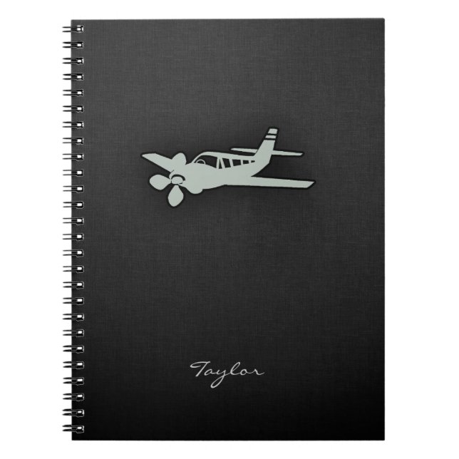 Caderno Espiral Plano Cinza Ash (Frente)