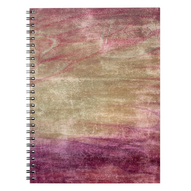 Caderno Espiral Plano de fundo de textura da vinheta (Frente)