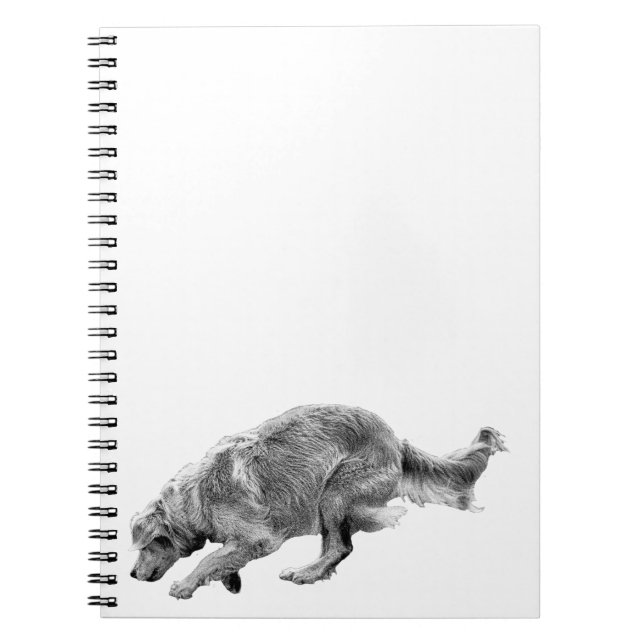 Caderno Espiral Planos com um Ouro em Execução (Frente)