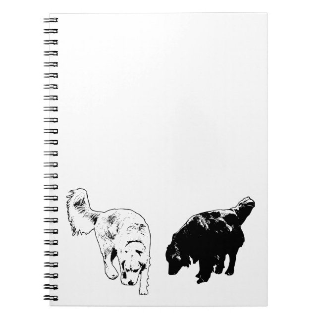 Caderno Espiral Planos De Café — Retriever Duo (Frente)
