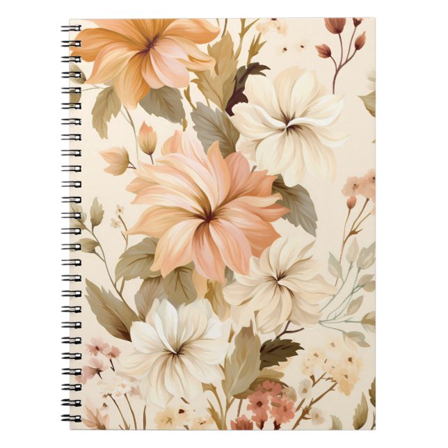 Caderno Espiral Planos de fundo de outono (Frente)