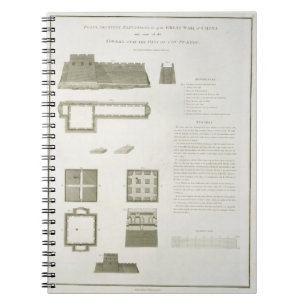 Caderno Espiral Planos, seções e elevações do Grande Muralha o