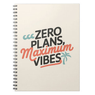 Caderno Espiral Planos Zero, Vibes Máximas