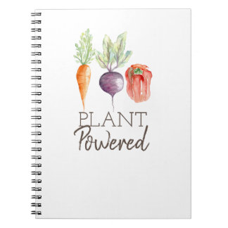 Caderno Espiral Planta Alimentada| Produtos vegetais saudáveis| Wa