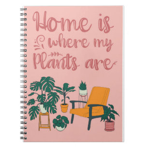Caderno Espiral Planta Em Casa É Onde Minhas Plantas Estão