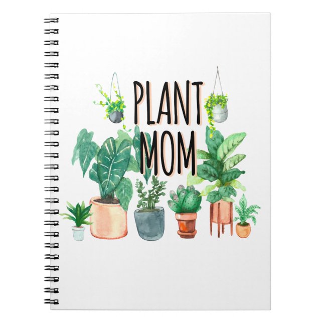 Caderno Espiral Planta Mãe - Jardinagem, Presente De Plantador Par (Frente)
