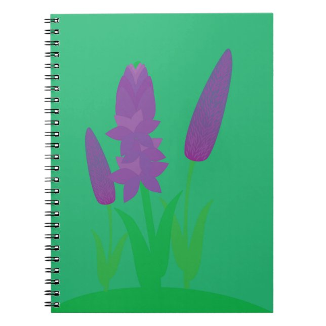 Caderno Espiral Plantas de Lavanda (Frente)