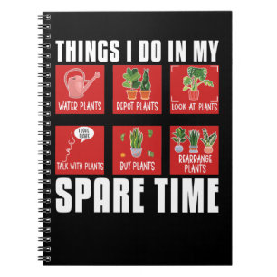 Caderno Espiral Plantas Gardener Humor Plant Whisperer Flores