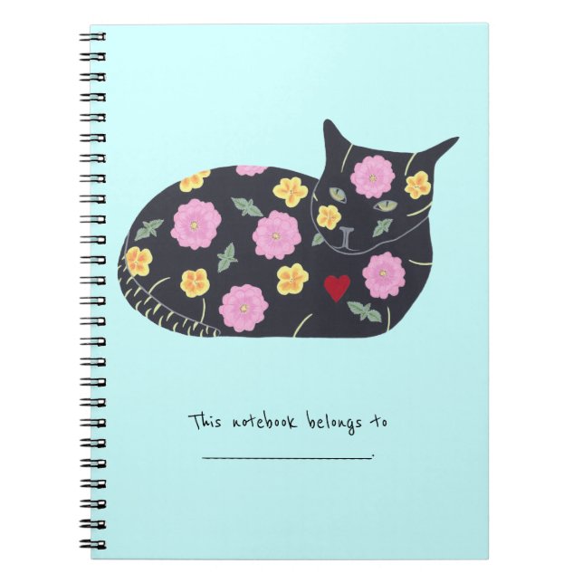 Caderno Espiral Plantas personalizadas consideradas seguras para n (Frente)