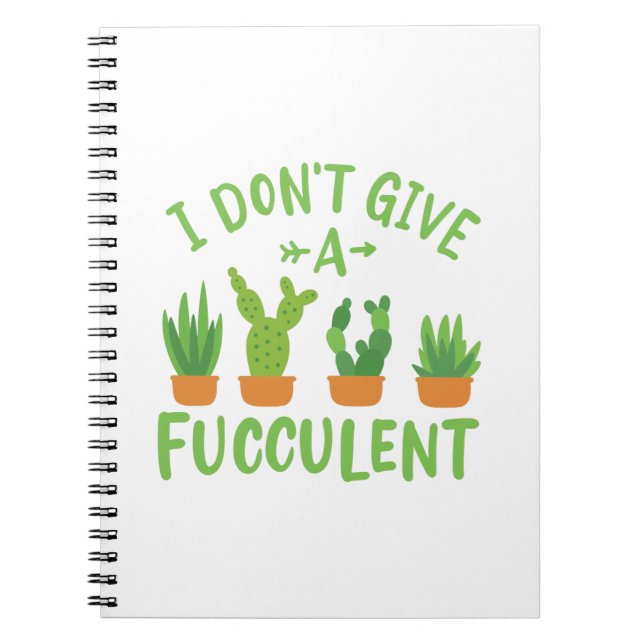 Caderno Espiral Plantas Suculentas (Frente)