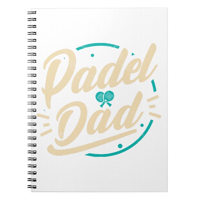 Caderno Espiral Plataforma de Padel Tênis de Paddle Paddleball Pad (Frente)
