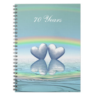 Caderno Espiral Platinum Hearts do 70