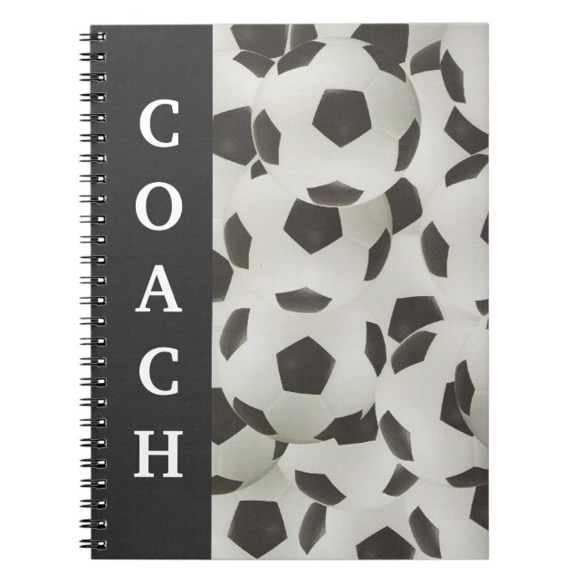 Caderno Espiral Playbook de treinador de futebol (Frente)