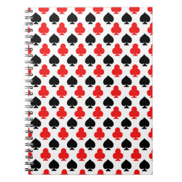Caderno Espiral Playing Cards Clubs and Spades Notebook Journal
