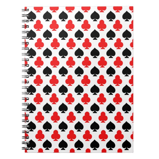 Caderno Espiral Playing Cards Clubs and Spades Notebook Journal (Frente)