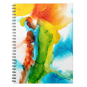 Caderno Espiral Pluma Principal - Cores de Água