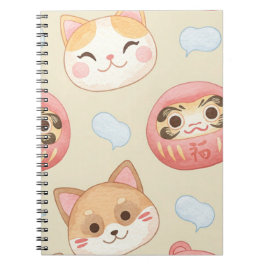 Caderno Espiral Plush Faces de Natasha nos