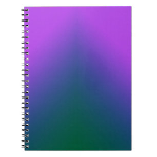 Caderno Espiral Plush Peacock Ombre