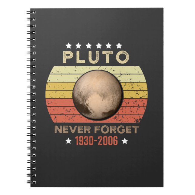 Caderno Espiral Plutão Nunca Esquece 1930-2006 (Frente)