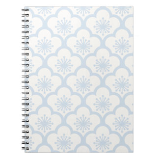 Caderno Espiral Pó de Sakura Suave Azul - Neutro