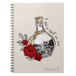 Caderno Espiral Poção do Amor da Bruxa Gótica