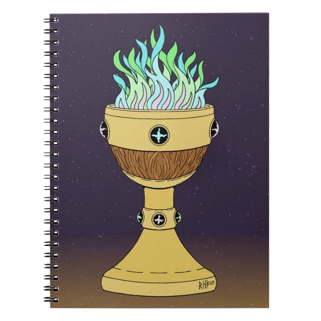 Caderno Espiral Poção mágica em Mazer e Chalice Combo (Frente)