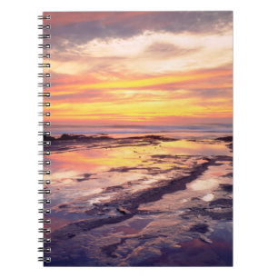 Caderno Espiral poças de maré das Sunset Cliffs