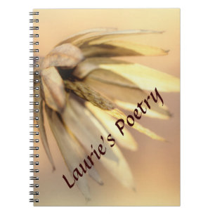 Caderno Espiral Pod de Semente Vazio de Placa de Tulipa