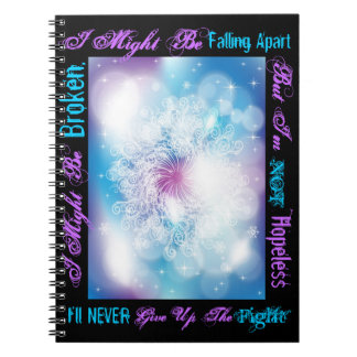 Caderno Espiral Pôde quebrar-se mas o Diário nao impossível do