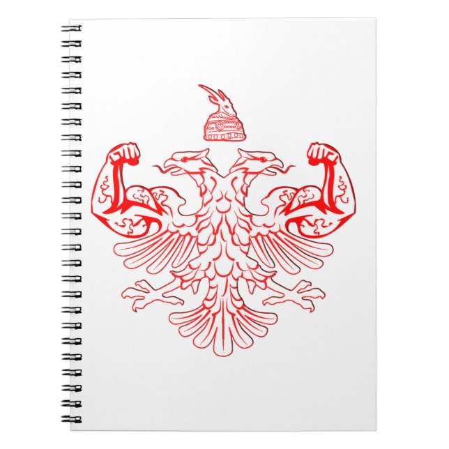 Caderno Espiral Poder albanês (Frente)