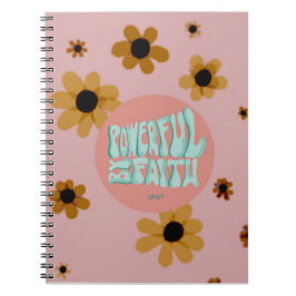 Caderno Espiral Poderoso para notebook FAITH para 2021Reg.Agreemen
