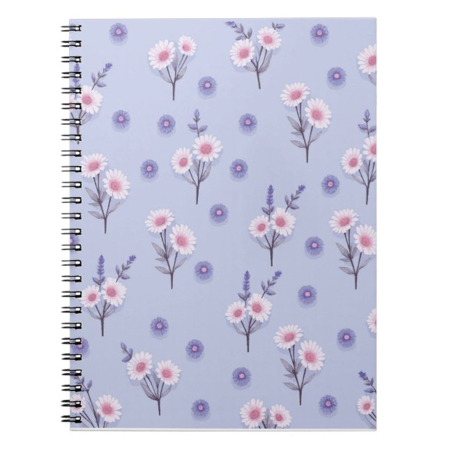 Caderno Espiral Poeira de Fada Margaridas (Frente)
